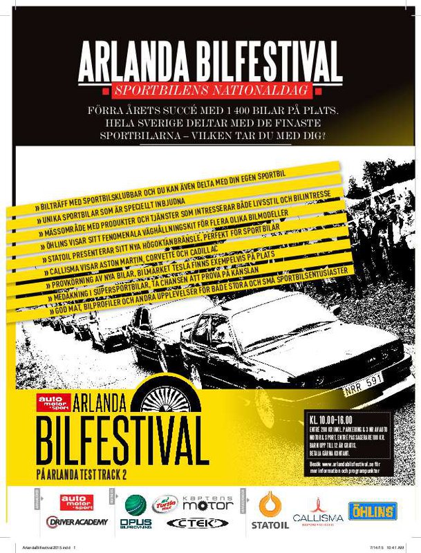 Arlanda Bilfestival 2015