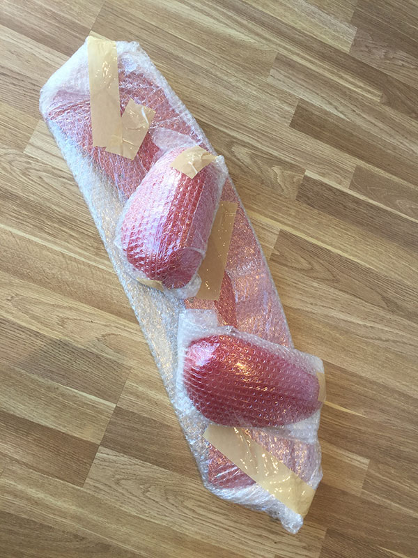 Splitter och kåpor lackerade