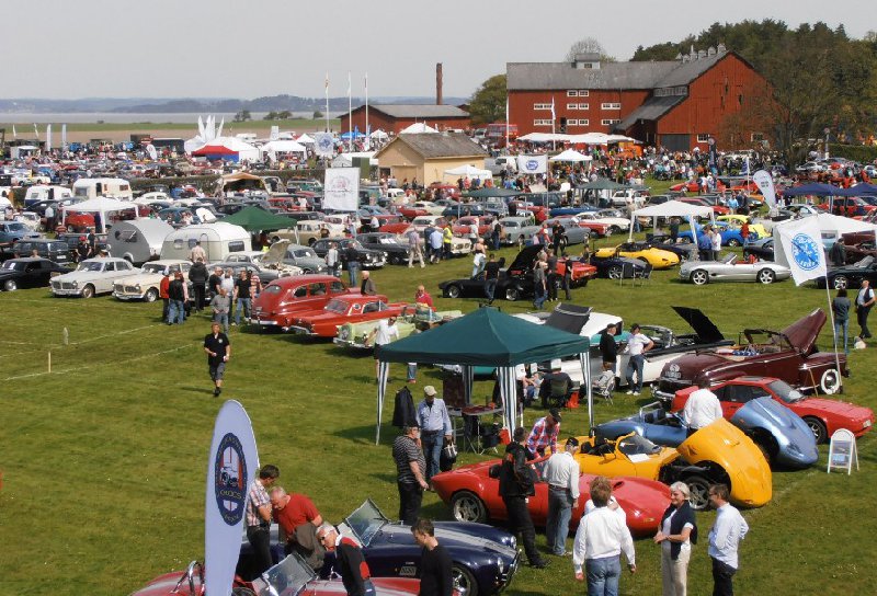 Det varöver 1000 bilar på gräsmattorna nedanför slottet.JPG